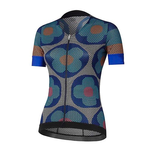 21Grams Women's Cycling Jersey Short Sleeve Bike Jersey Top with 3 Rear Pockets Mountain Bike MTB Road Bike Cycling Breathable Quick Dry Moisture Wicking Blue Floral Botanical Spandex Polyester Sports
21Grams Women's Cycling Jersey Short Sleeve Bike Jersey Top with 3 Rear Pockets Mountain Bike MTB Road Bike Cycling Breathable Quick Dry Moisture Wicking Blue Floral Botanical Spandex Polyester Sports