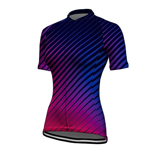 21Grams Women's Cycling Jersey Short Sleeve Bike Top with 3 Rear Pockets Mountain Bike MTB Road Bike Cycling Breathable Quick Dry Moisture Wicking Blue Stripes Spandex Polyester Sports Clothing
21Grams Women's Cycling Jersey Short Sleeve Bike Top with 3 Rear Pockets Mountain Bike MTB Road Bike Cycling Breathable Quick Dry Moisture Wicking Blue Stripes Spandex Polyester Sports Clothing