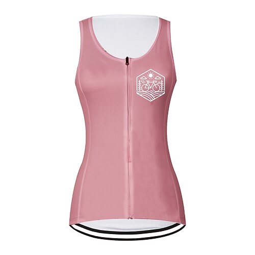 21Grams Women's Cycling Vest Sleeveless Rosy Pink Graphic Bike Breathable Quick Dry Reflective Strips Back Pocket Polyester Spandex Sports Graphic Clothing Apparel 
21Grams Women's Cycling Vest Sleeveless Rosy Pink Graphic Bike Breathable Quick Dry Reflective Strips Back Pocket Polyester Spandex Sports Graphic Clothing Apparel