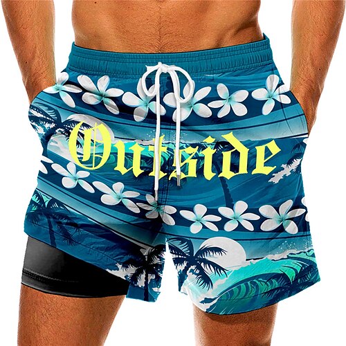 Men's Swim Trunks Swim Shorts Quick Dry Board Shorts Bathing Suit Compression Liner with Pockets Drawstring Swimming Surfing Beach Water Sports Tropical Printed Spring Summer
Men's Swim Trunks Swim Shorts Quick Dry Board Shorts Bathing Suit Compression Liner with Pockets Drawstring Swimming Surfing Beach Water Sports Tropical Printed Spring Summer