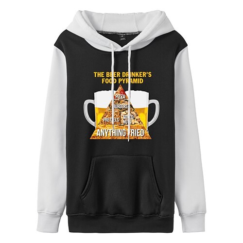 Women's Pullover Hoodie Sweatshirt Text Oktoberfest Beer Beer Front Pocket Print Daily Sports Hot Stamping Active Streetwear Hoodies Sweatshirts Black And White White Black
Women's Pullover Hoodie Sweatshirt Text Oktoberfest Beer Beer Front Pocket Print Daily Sports Hot Stamping Active Streetwear Hoodies Sweatshirts Black And White White Black