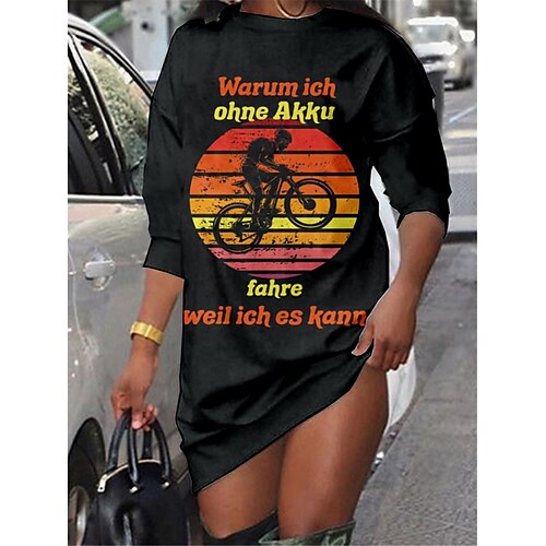 Women's Shift Dress Short Mini Dress Black Long Sleeve Letter Print Fall Spring Crew Neck Casual Fashion 2022 S M L XL XXL 3XL
Women's Shift Dress Short Mini Dress Black Long Sleeve Letter Print Fall Spring Crew Neck Casual Fashion 2022 S M L XL XXL 3XL