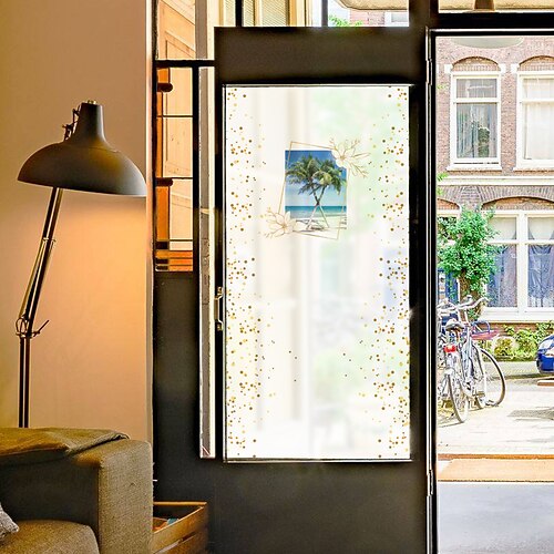 Coconut Star Pattern Window Film Home Bedroom Bathroom Glass Window Film Stickers Self Adhesive Sticker 116 x 60CM Wall Stickers for Bedroom Living Room
Coconut Star Pattern Window Film Home Bedroom Bathroom Glass Window Film Stickers Self Adhesive Sticker 116 x 60CM Wall Stickers for Bedroom Living Room
