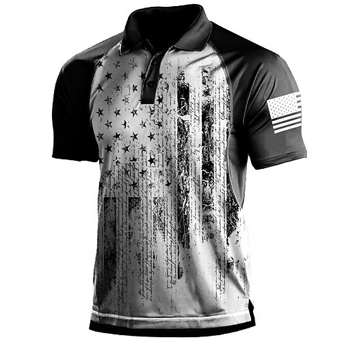 Men's Collar Polo Shirt Golf Shirt National Flag Turndown Gray 3D Print Outdoor Street Short Sleeves Button-Down Print Clothing Apparel Fashion Casual Breathable Comfortable
Men's Collar Polo Shirt Golf Shirt National Flag Turndown Gray 3D Print Outdoor Street Short Sleeves Button-Down Print Clothing Apparel Fashion Casual Breathable Comfortable