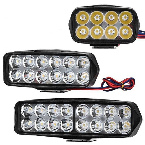 OTOLAMPARA 1PCS 18W Motorcycle Headlights Spotlights Moto Scooter Bike Fog Spot Lamp IP67 Waterproof Motorbike Auxiliary Driving Lights Headlamp Motobike White Color Lightness
OTOLAMPARA 1PCS 18W Motorcycle Headlights Spotlights Moto Scooter Bike Fog Spot Lamp IP67 Waterproof Motorbike Auxiliary Driving Lights Headlamp Motobike White Color Lightness