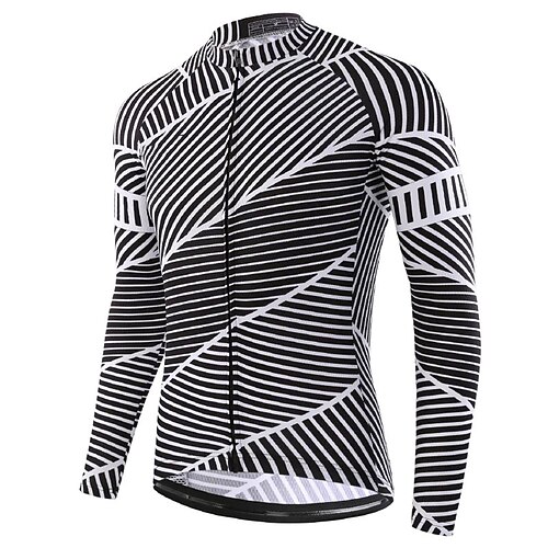 21Grams Men's Cycling Jersey Long Sleeve Bike Top with 3 Rear Pockets Mountain Bike MTB Road Bike Cycling Breathable Quick Dry Moisture Wicking Reflective Strips Black Stripes Polyester Spandex Sports
21Grams Men's Cycling Jersey Long Sleeve Bike Top with 3 Rear Pockets Mountain Bike MTB Road Bike Cycling Breathable Quick Dry Moisture Wicking Reflective Strips Black Stripes Polyester Spandex Sports