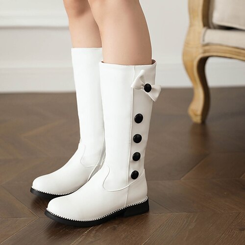 Girls' Boots Mid-Calf Boots PU Flower Girl Shoes Big Kids(7years ) Daily Butterfly White Black Rosy Pink Fall Winter
Girls' Boots Mid-Calf Boots PU Flower Girl Shoes Big Kids(7years ) Daily Butterfly White Black Rosy Pink Fall Winter