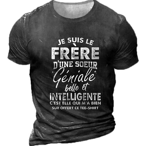 Men's Unisex T shirt Tee 3D Print Graphic Patterned Letter Crew Neck Street Daily Print Short Sleeve Tops Designer Casual Vintage Big and Tall Black Army Green Brown / Summer
Men's Unisex T shirt Tee 3D Print Graphic Patterned Letter Crew Neck Street Daily Print Short Sleeve Tops Designer Casual Vintage Big and Tall Black Army Green Brown / Summer