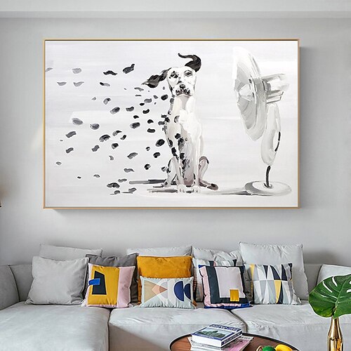 Mintura Handmade Dog Animal Oil Painting On Canvas Wall Art Decoration Modern Abstract Picture For Home Decor Rolled Frameless Unstretched Painting
Mintura Handmade Dog Animal Oil Painting On Canvas Wall Art Decoration Modern Abstract Picture For Home Decor Rolled Frameless Unstretched Painting