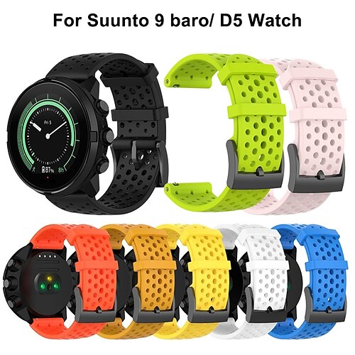1 pc Smart Watch Band Compatible with Suunto suunto9/9baro / spartan sport wrist hr baro suunto D5 Smartwatch Strap Waterproof Breathable Adjustable Fit Sport Band Replacement Wristband
1 pc Smart Watch Band Compatible with Suunto suunto9/9baro / spartan sport wrist hr baro suunto D5 Smartwatch Strap Waterproof Breathable Adjustable Fit Sport Band Replacement Wristband