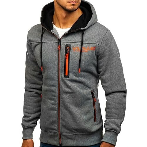 Men's Full Zip Hoodie Jacket Graphic Patterned Letter Zipper Pocket Daily Holiday Going out Hot Stamping Casual Streetwear Hoodies Sweatshirts Dark Gray
Men's Full Zip Hoodie Jacket Graphic Patterned Letter Zipper Pocket Daily Holiday Going out Hot Stamping Casual Streetwear Hoodies Sweatshirts Dark Gray