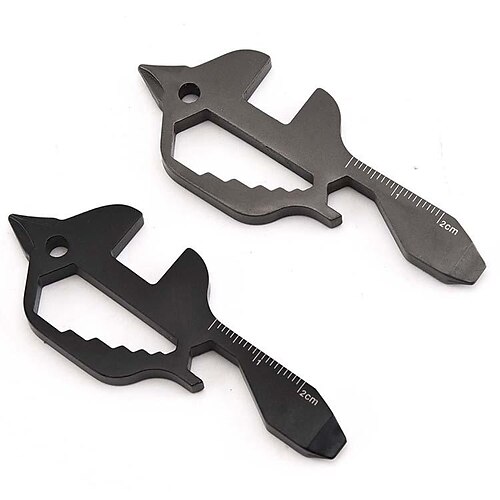 Fish-shaped Stainless Steel Tool Card Outdoor Multi-function Tool Bottle Opener Wrench Tool Card
Fish-shaped Stainless Steel Tool Card Outdoor Multi-function Tool Bottle Opener Wrench Tool Card