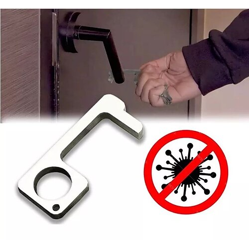 Edc Contactless Isolation Keychain Contactless Epidemic Prevention Door Opener Without Silicone Head
Edc Contactless Isolation Keychain Contactless Epidemic Prevention Door Opener Without Silicone Head