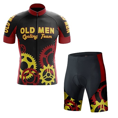 21Grams Men's Cycling Jersey with Shorts Short Sleeve Mountain Bike MTB Road Bike Cycling Black Gear Bike Clothing Suit 3D Pad Breathable Quick Dry Moisture Wicking Back Pocket Polyester Spandex
21Grams Men's Cycling Jersey with Shorts Short Sleeve Mountain Bike MTB Road Bike Cycling Black Gear Bike Clothing Suit 3D Pad Breathable Quick Dry Moisture Wicking Back Pocket Polyester Spandex