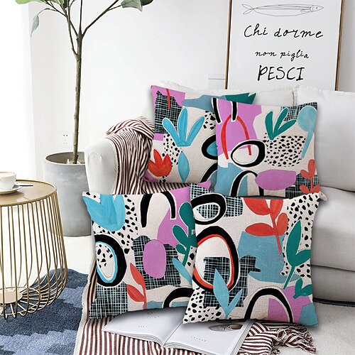 4pc morbido decorativo piazza cuscino di tiro cuscino caso federa per la camera da letto soggiorno di qualità superiore lavabile in lavatrice coperta cuscino per divano divano letto sedia astratta
4pc morbido decorativo piazza cuscino di tiro cuscino caso federa per la camera da letto soggiorno di qualità superiore lavabile in lavatrice coperta cuscino per divano divano letto sedia astratta