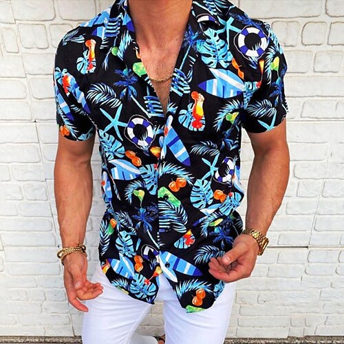 Men's Shirt Graphic Shirt Leaves Turndown Green Yellow White Black Print Street Daily Short Sleeve Button-Down Print Clothing Apparel Fashion Designer Casual Breathable
Men's Shirt Graphic Shirt Leaves Turndown Green Yellow White Black Print Street Daily Short Sleeve Button-Down Print Clothing Apparel Fashion Designer Casual Breathable