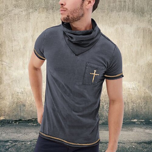 Men's T shirt Tee Graphic Patterned Cross Cowl Street Casual Print Short Sleeve Tops Designer Classic Big and Tall Pocket Gray / Summer / Summer
Men's T shirt Tee Graphic Patterned Cross Cowl Street Casual Print Short Sleeve Tops Designer Classic Big and Tall Pocket Gray / Summer / Summer
