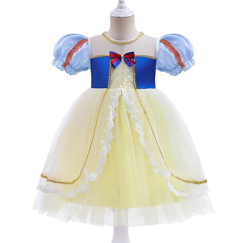 Kids Little Girls' Dress Sequin Tulle Dress Party Birthday Ruched Lace Trims Puff Sleeve Yellow Knee-length Short Sleeve Princess Sweet Dresses Spring Summer Slim 1 PC 3-10 Years
Kids Little Girls' Dress Sequin Tulle Dress Party Birthday Ruched Lace Trims Puff Sleeve Yellow Knee-length Short Sleeve Princess Sweet Dresses Spring Summer Slim 1 PC 3-10 Years