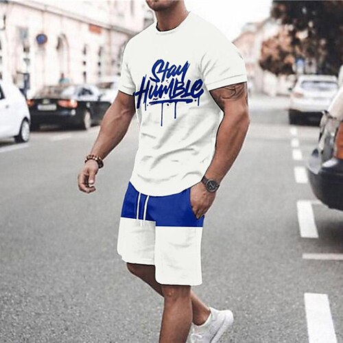 Men's T-shirt Suits Tennis Shirt Graphic Color Block Crew Neck Rainbow Red White Black 3D Print Street Daily Short Sleeve Print Clothing Apparel 2pcs Basic Fashion Lightweight Casual / Summer
Men's T-shirt Suits Tennis Shirt Graphic Color Block Crew Neck Rainbow Red White Black 3D Print Street Daily Short Sleeve Print Clothing Apparel 2pcs Basic Fashion Lightweight Casual / Summer