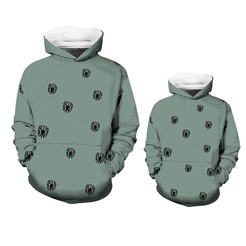 Mommy and Me Hoodie Floral Sports Outdoor Print Green Long Sleeve Active Matching Outfits
Mommy and Me Hoodie Floral Sports Outdoor Print Green Long Sleeve Active Matching Outfits