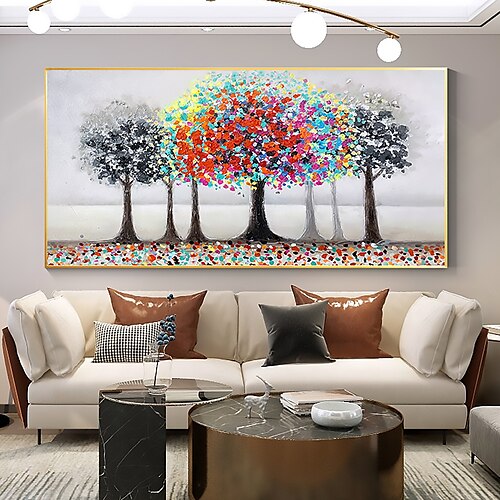 Handmade Oil Painting Canvas Wall Art Decor Original Colorful Blooming Forest Painting Abstract Landscape Painting for Home Decor With Stretched Frame/Without Inner Frame Painting
Handmade Oil Painting Canvas Wall Art Decor Original Colorful Blooming Forest Painting Abstract Landscape Painting for Home Decor With Stretched Frame/Without Inner Frame Painting