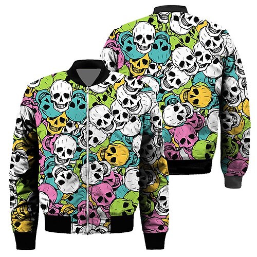 Men's Jacket Regular Pocket Print Coat Green Casual Street Fall Zipper Stand Collar Regular Fit S M L XL 2XL 3XL / Winter / Long Sleeve / Skull
Men's Jacket Regular Pocket Print Coat Green Casual Street Fall Zipper Stand Collar Regular Fit S M L XL 2XL 3XL / Winter / Long Sleeve / Skull
