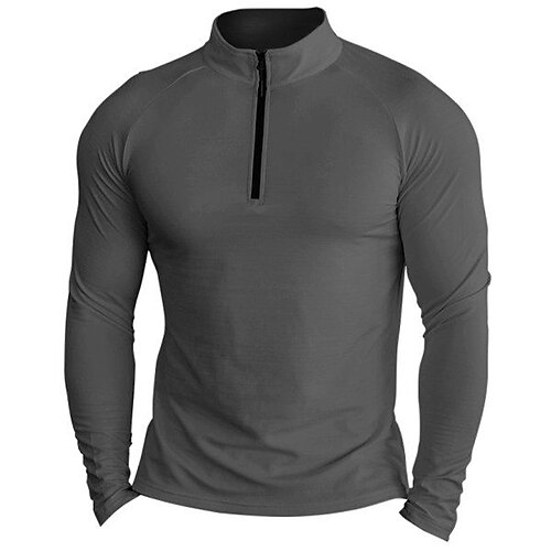 Men's T shirt Tee Turtleneck shirt Solid Color Rolled collar Standing Collar Dark Gray Street Holiday Long Sleeve Zipper Clothing Apparel Casual Comfortable Essential
Men's T shirt Tee Turtleneck shirt Solid Color Rolled collar Standing Collar Dark Gray Street Holiday Long Sleeve Zipper Clothing Apparel Casual Comfortable Essential