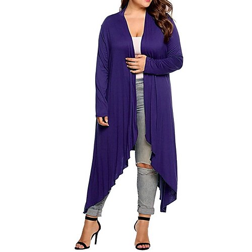 Women's Plus Size Winter Coat Sweater Coat Plain Outdoor Causal Long Sleeve V Neck Long Winter Fall Purple Royal Blue XL XXL 3XL 4XL 5XL
Women's Plus Size Winter Coat Sweater Coat Plain Outdoor Causal Long Sleeve V Neck Long Winter Fall Purple Royal Blue XL XXL 3XL 4XL 5XL