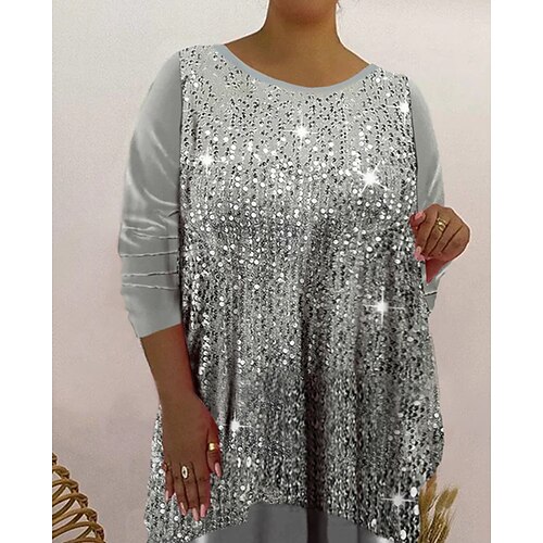 Women's Plus Size Tops Blouse Color Gradient Print Long Sleeve V Neck Vintage Daily Weekend Polyester Spring Summer Gray
Women's Plus Size Tops Blouse Color Gradient Print Long Sleeve V Neck Vintage Daily Weekend Polyester Spring Summer Gray
