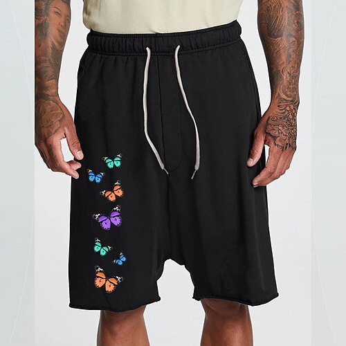 Men's Fashion Classic Sweatpants Shorts Sweat Shorts Drawstring Elastic Waist Print Knee Length Pants Casual Daily Micro-elastic Butterfly Cotton Blend Comfort Breathable Mid Waist Black M L XL XXL
Men's Fashion Classic Sweatpants Shorts Sweat Shorts Drawstring Elastic Waist Print Knee Length Pants Casual Daily Micro-elastic Butterfly Cotton Blend Comfort Breathable Mid Waist Black M L XL XXL