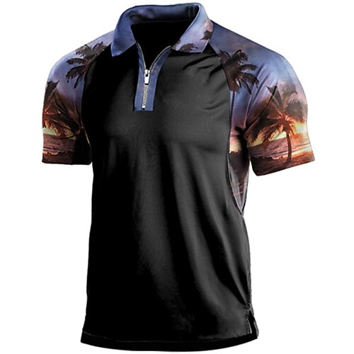 Men's Collar Polo Shirt Golf Shirt Tree Turndown Black 3D Print Street Daily Short Sleeve Zipper 3D Clothing Apparel Fashion Casual Breathable Comfortable / Beach
Men's Collar Polo Shirt Golf Shirt Tree Turndown Black 3D Print Street Daily Short Sleeve Zipper 3D Clothing Apparel Fashion Casual Breathable Comfortable / Beach