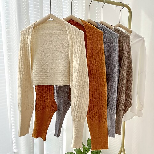 Women Knit Fake Collar Solid Color Knitted Warmer Capelet Scarf Necklace Shirt Grey Beige Detachable Collar False Collar
Women Knit Fake Collar Solid Color Knitted Warmer Capelet Scarf Necklace Shirt Grey Beige Detachable Collar False Collar