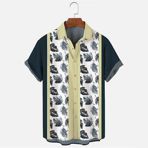Men's Shirt Print Leaves Turndown Street Daily Button-Down Print Short Sleeve Tops Casual Fashion Breathable Comfortable Dark Green
Men's Shirt Print Leaves Turndown Street Daily Button-Down Print Short Sleeve Tops Casual Fashion Breathable Comfortable Dark Green