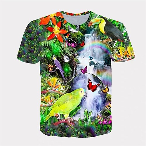 Men's Unisex T shirt Tee Bird Graphic Prints Crew Neck Light Yellow Green / Black Green Yellow Light Green 3D Print Outdoor Street Short Sleeve Print Clothing Apparel Sports Designer Casual Big and
Men's Unisex T shirt Tee Bird Graphic Prints Crew Neck Light Yellow Green / Black Green Yellow Light Green 3D Print Outdoor Street Short Sleeve Print Clothing Apparel Sports Designer Casual Big and