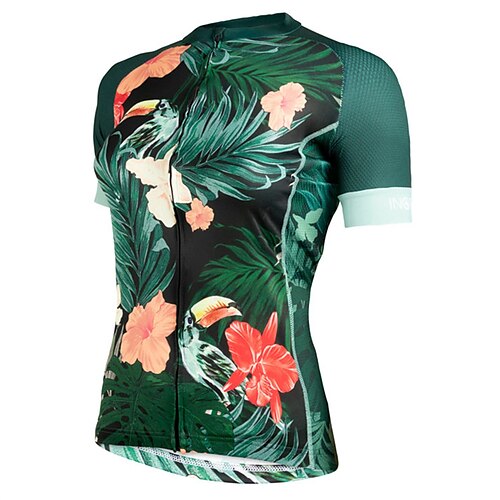 21Grams Women's Cycling Jersey Short Sleeve Bike Top with 3 Rear Pockets Mountain Bike MTB Road Bike Cycling Breathable Quick Dry Moisture Wicking Reflective Strips Green Floral Botanical Polyester
21Grams Women's Cycling Jersey Short Sleeve Bike Top with 3 Rear Pockets Mountain Bike MTB Road Bike Cycling Breathable Quick Dry Moisture Wicking Reflective Strips Green Floral Botanical Polyester