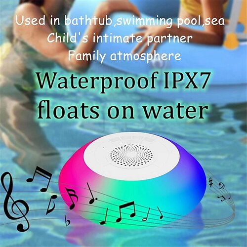 Waterproof Shower Speaker Bluetooth Bathroom FM Radio RGB 5W TWS Bluetooth Speaker with Microphone Folat Water/Pool/Tub
Waterproof Shower Speaker Bluetooth Bathroom FM Radio RGB 5W TWS Bluetooth Speaker with Microphone Folat Water/Pool/Tub