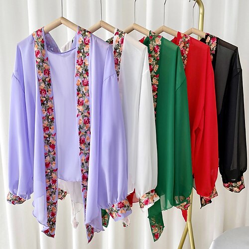 Summer New Chiffon Solid Shawl Women's Thin Long Sleeve Embroidered Flower Sunscreen Shawl
Summer New Chiffon Solid Shawl Women's Thin Long Sleeve Embroidered Flower Sunscreen Shawl