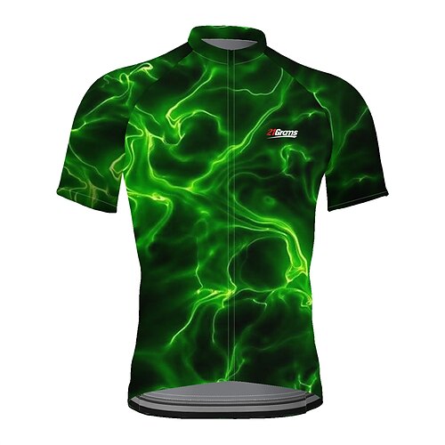 21Grams Men's Cycling Jersey Short Sleeve Bike Top with 3 Rear Pockets Mountain Bike MTB Road Bike Cycling Breathable Quick Dry Moisture Wicking Reflective Strips Green Graphic Polyester Spandex
21Grams Men's Cycling Jersey Short Sleeve Bike Top with 3 Rear Pockets Mountain Bike MTB Road Bike Cycling Breathable Quick Dry Moisture Wicking Reflective Strips Green Graphic Polyester Spandex