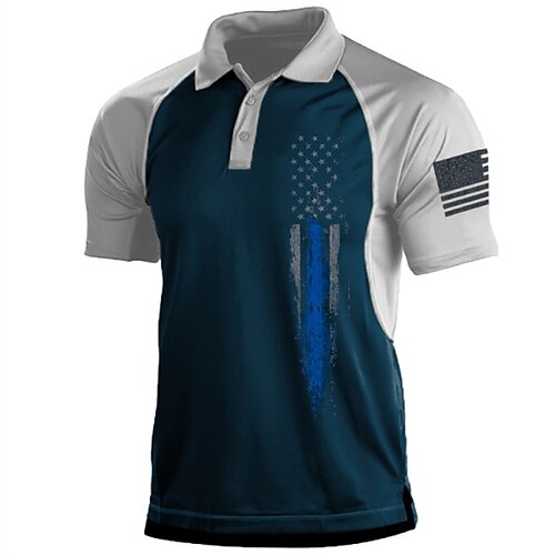 Men's Collar Polo Shirt Golf Shirt Star Turndown Blue / White 3D Print Street Daily Short Sleeve 3D Button-Down Clothing Apparel Fashion Casual Breathable Comfortable / Beach
Men's Collar Polo Shirt Golf Shirt Star Turndown Blue / White 3D Print Street Daily Short Sleeve 3D Button-Down Clothing Apparel Fashion Casual Breathable Comfortable / Beach