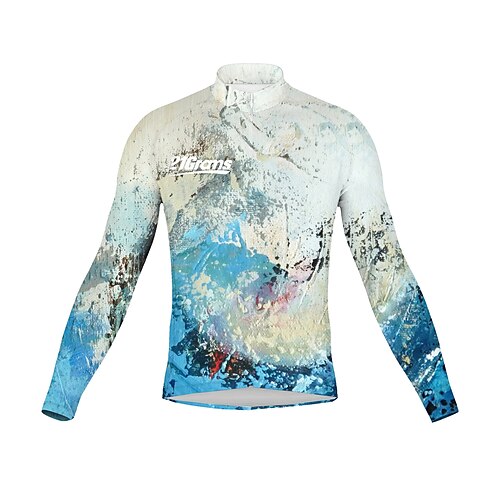 21Grams Men's Cycling Jersey Long Sleeve Bike Top with 3 Rear Pockets Mountain Bike MTB Road Bike Cycling Breathable Quick Dry Moisture Wicking Reflective Strips Blue Graffiti Polyester Spandex Sports
21Grams Men's Cycling Jersey Long Sleeve Bike Top with 3 Rear Pockets Mountain Bike MTB Road Bike Cycling Breathable Quick Dry Moisture Wicking Reflective Strips Blue Graffiti Polyester Spandex Sports