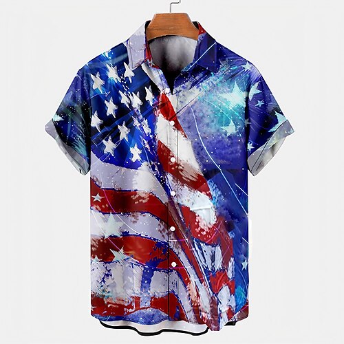 Men's Shirt Graphic Shirt National Flag Turndown Blue 3D Print Outdoor Street Short Sleeve Button-Down Clothing Apparel Fashion Designer Casual Breathable
Men's Shirt Graphic Shirt National Flag Turndown Blue 3D Print Outdoor Street Short Sleeve Button-Down Clothing Apparel Fashion Designer Casual Breathable