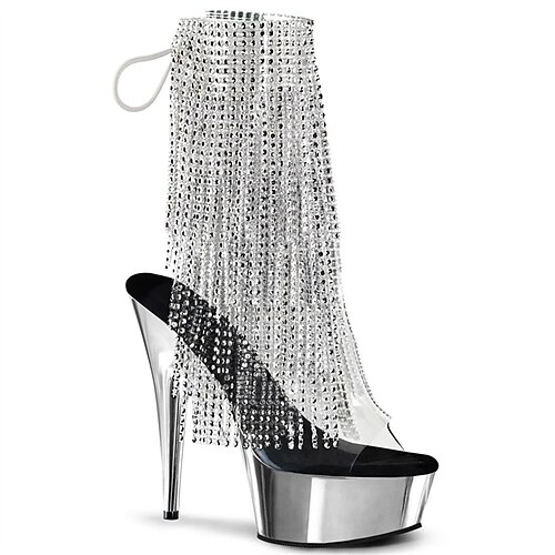Women's Pole Dancing Shoes Performance Pole Dancing Stilettos Ankle Boots Platform Solid Color Slim High Heel Peep Toe Zipper Adults' Black Fuchsia Rainbow
Women's Pole Dancing Shoes Performance Pole Dancing Stilettos Ankle Boots Platform Solid Color Slim High Heel Peep Toe Zipper Adults' Black Fuchsia Rainbow