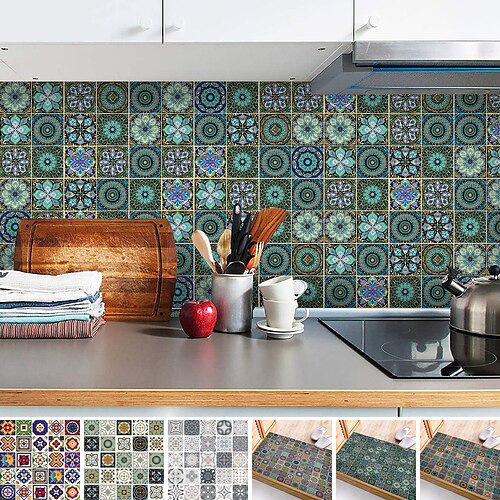 25pcs Crystal Membrane Tile Self-adhesive Ceramic Tile Stickers European-style Kitchen Oil And Waterproof Wall Stickers And Floor Stickers
25pcs Crystal Membrane Tile Self-adhesive Ceramic Tile Stickers European-style Kitchen Oil And Waterproof Wall Stickers And Floor Stickers