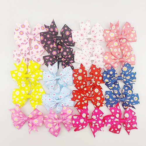 

20pcs Kids / Toddler / Baby Girls' Active / Sweet Daily Floral / Solid Colored Floral Style Polyester Hair Accessories Colorful Kid onesize
