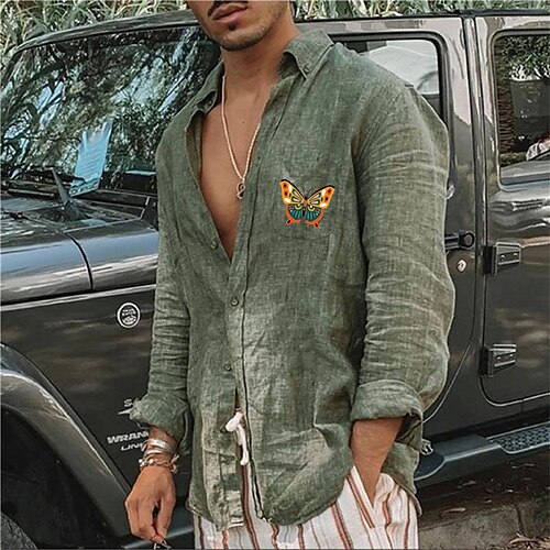 Men's Shirt Graphic Butterfly Turndown Green White Hot Stamping Outdoor Street Long Sleeve Button-Down Print Clothing Apparel Fashion Designer Casual Big and Tall / Summer / Spring / Summer
Men's Shirt Graphic Butterfly Turndown Green White Hot Stamping Outdoor Street Long Sleeve Button-Down Print Clothing Apparel Fashion Designer Casual Big and Tall / Summer / Spring / Summer