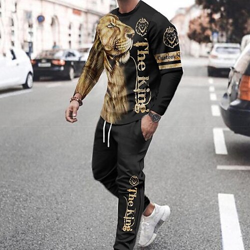 Men's Tracksuit Hoodies Set Graphic Patterned Animal 2 Piece Print Sports Outdoor Casual Sports 3D Print Sportswear Basic Essential Hoodies Sweatshirts White Blue Orange
Men's Tracksuit Hoodies Set Graphic Patterned Animal 2 Piece Print Sports Outdoor Casual Sports 3D Print Sportswear Basic Essential Hoodies Sweatshirts White Blue Orange