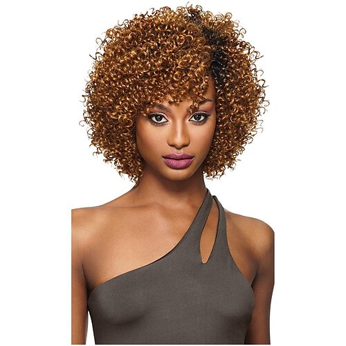

Jerry Curly Bob Wig For Women Short Pixie Cut Human Hair Wigs With Bangs Brazilian Remy Hair Full Machine Made Wigs
