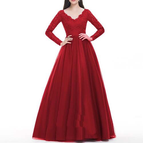 Women's Party Dress Maxi long Dress Red Long Sleeve Pure Color Ruched Lace Fall Winter V Neck Party Stylish Party Slim 2022 S M L XL
Women's Party Dress Maxi long Dress Red Long Sleeve Pure Color Ruched Lace Fall Winter V Neck Party Stylish Party Slim 2022 S M L XL