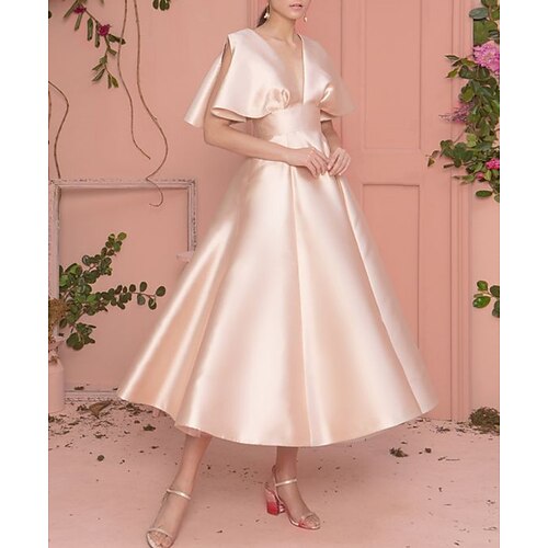 Linea-A Vestiti da sera Vintage Vestito Graduazione Lunghezza tè Senza maniche A V Raso con Elegante Colore Puro 2023
Linea-A Vestiti da sera Vintage Vestito Graduazione Lunghezza tè Senza maniche A V Raso con Elegante Colore Puro 2023