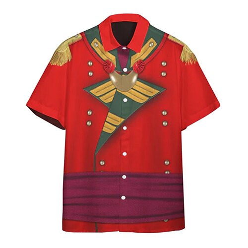 Men's Shirt 3D Print Graphic Patterned Turndown Street Casual Button-Down Print Short Sleeve Tops Designer Casual Fashion Breathable Red / Summer / Spring / Summer
Men's Shirt 3D Print Graphic Patterned Turndown Street Casual Button-Down Print Short Sleeve Tops Designer Casual Fashion Breathable Red / Summer / Spring / Summer